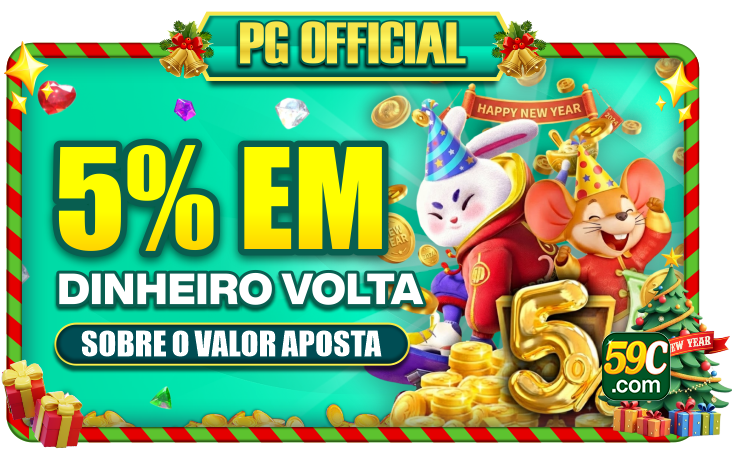 5% EM DINHEIRO VOLTA SOBRE O VALOR APOSTA